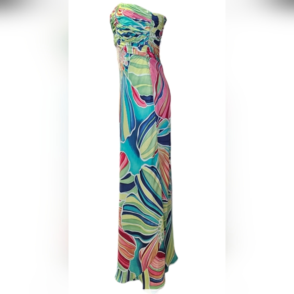 David Meister Silk Maxi Dress